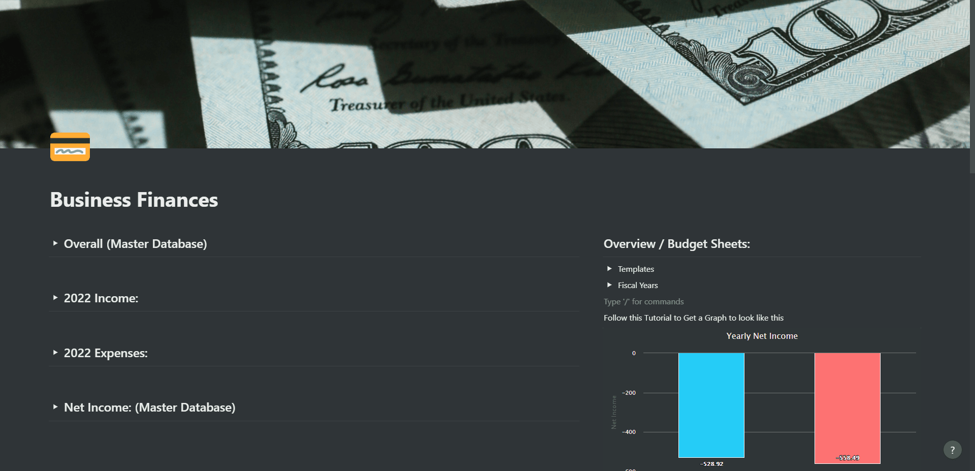 Business Finances product screenshot