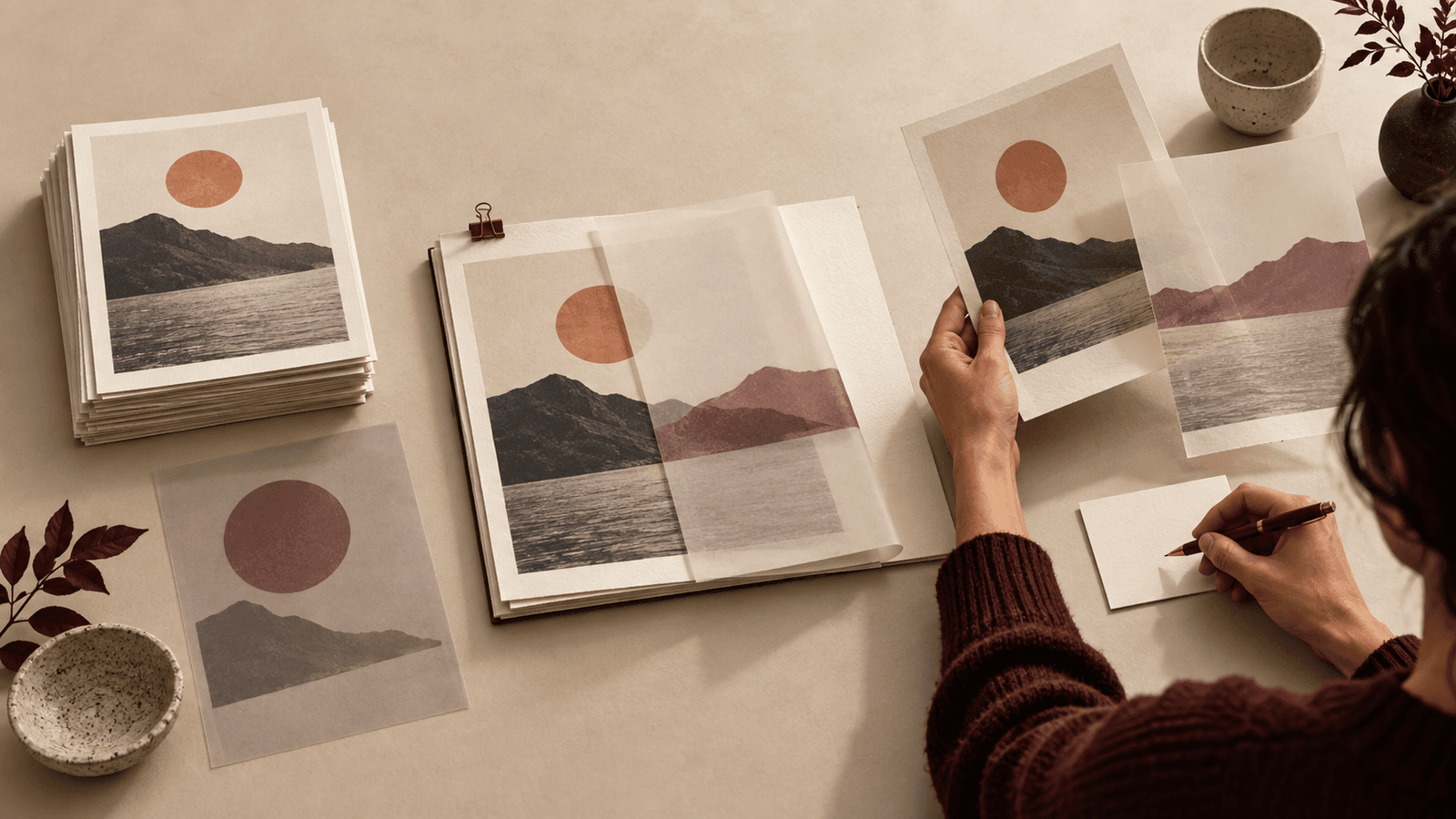 A PDF and an Express design move through Adobe tools in Claude to a human review checkpoint before approval.