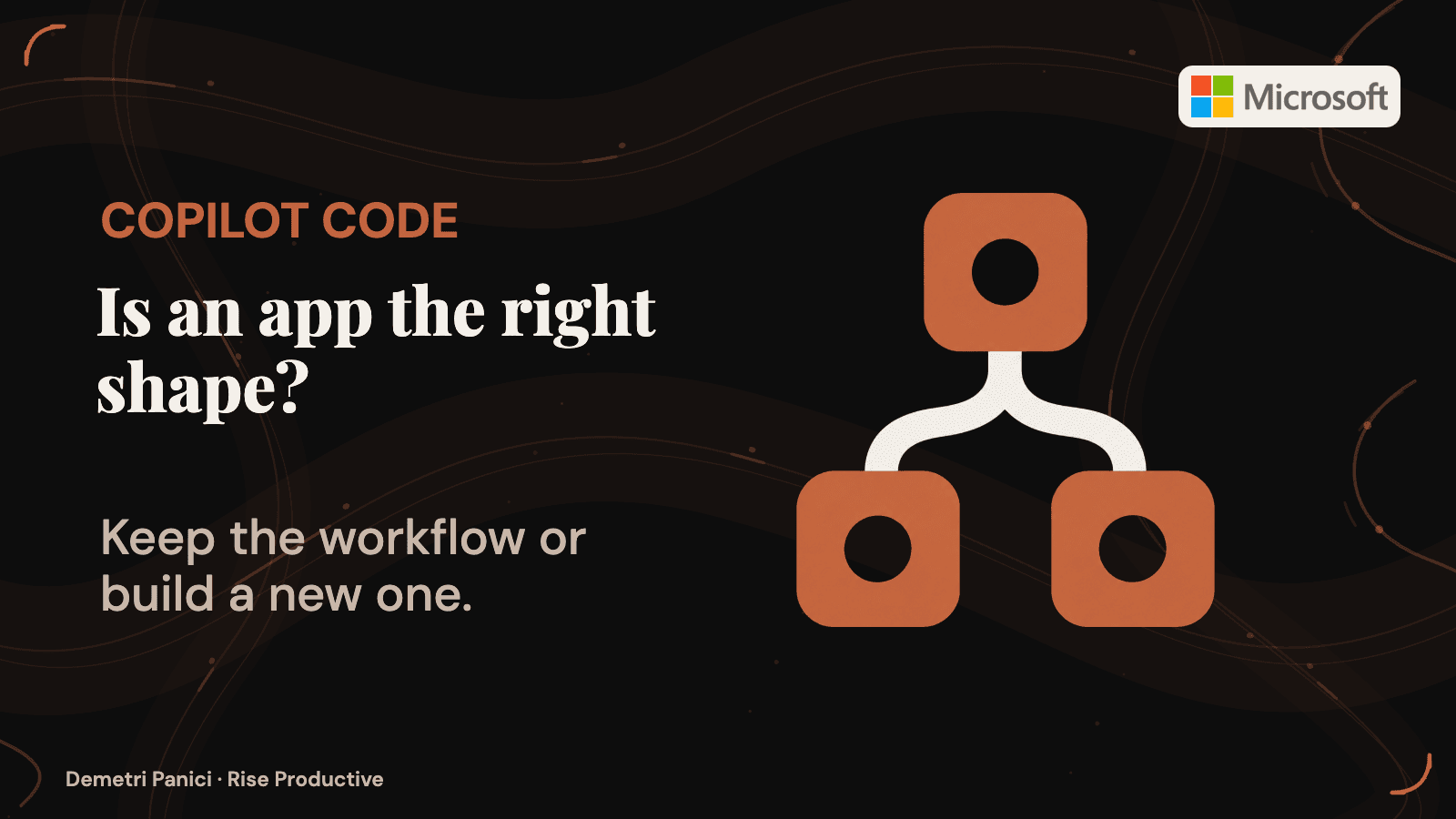A team weighs a Copilot Code internal app against its existing request workflow.