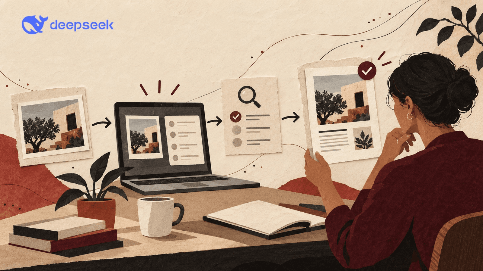 A person checks image evidence against a task acceptance gate before the result is reviewed.