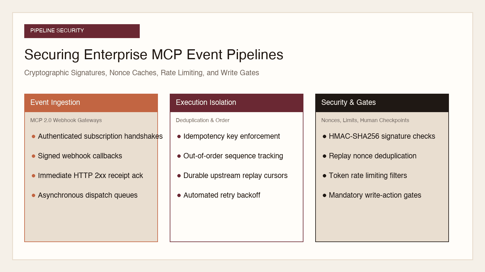 MCP Event Pipeline Security Architecture Hero